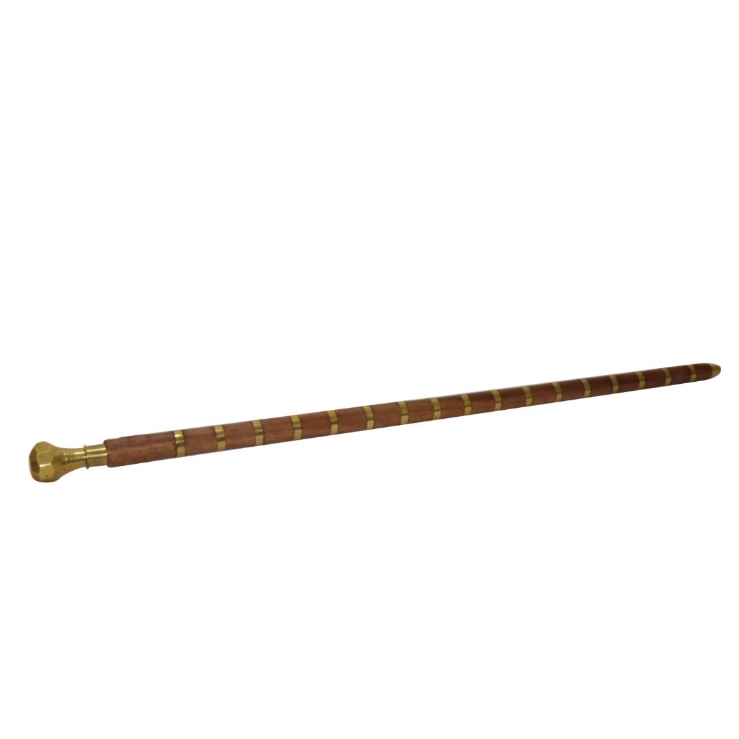 DECORATIVE BRASS CANE 61CM