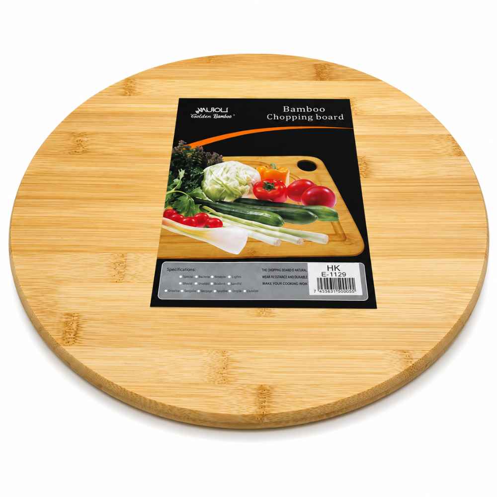 ROUND BAMBOO MEAT BOARD