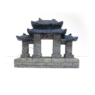 CHINESE HOUSE FACADE 21*18CM