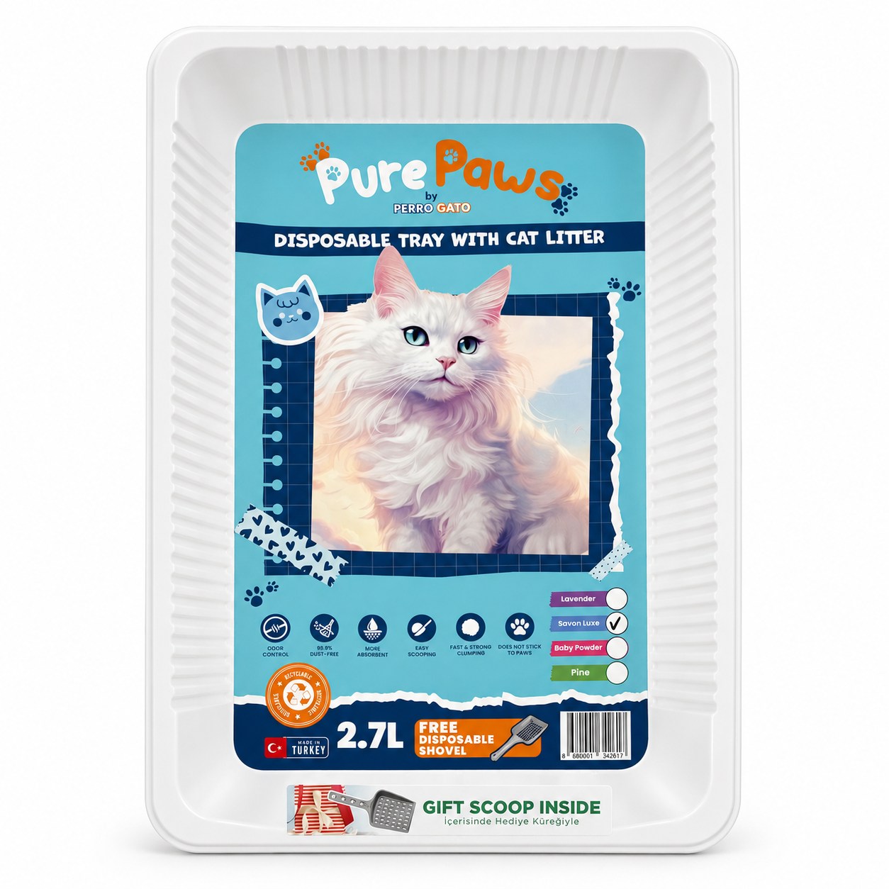 CAT LITTER TRAY 2.7L