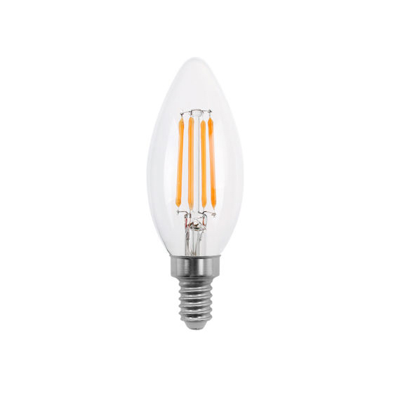WHITE FILAMENT PEAR BULB 4W