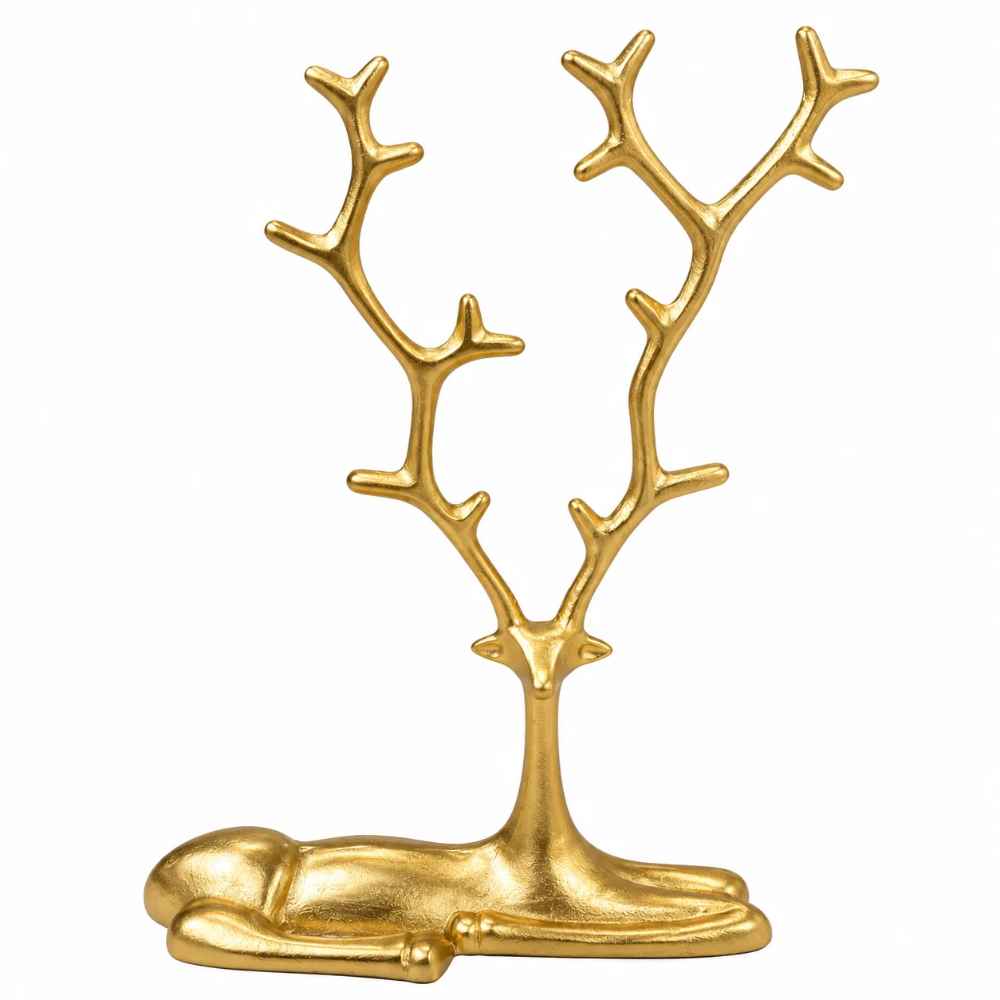 ALUMINUM SITTING DEER